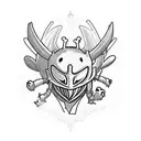 hollow knight void heart and kingsoul charms  tattoo design idea