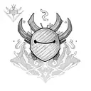 hollow knight void heart and kingsoul charms  tattoo design idea