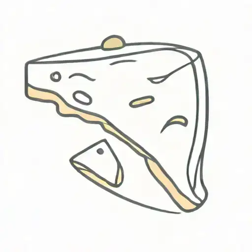 cheese wedge and a pickle   tattoo design idea