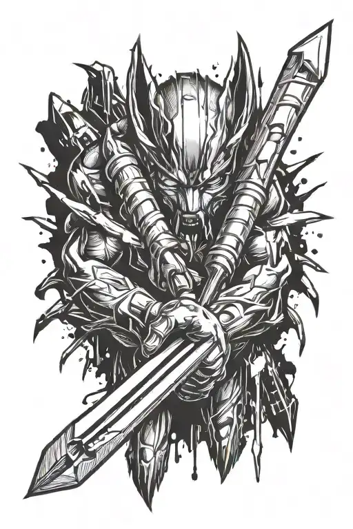 Combine Wolverine's iconic claws with woodworking tools in a unique tattoo design tattoo design idea