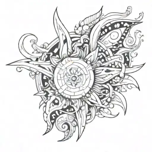 sol tattoo design idea
