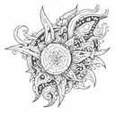 sol tattoo design idea