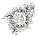 sol tattoo design idea