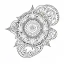 sol tattoo design idea