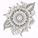 sol tattoo design idea