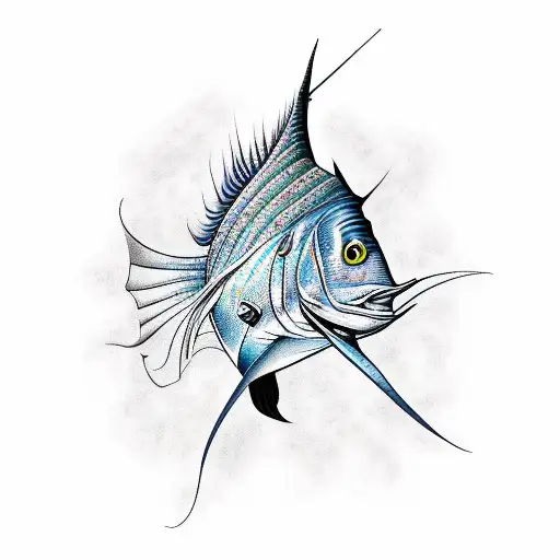 sailfish tattoo design idea