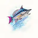 sailfish tattoo design idea