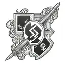 Waffen SS Symbol tattoo design idea