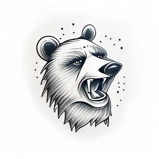 fighters kill bear tattoo design idea