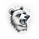 fighters kill bear tattoo design idea