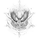 alas de ángel tattoo design idea