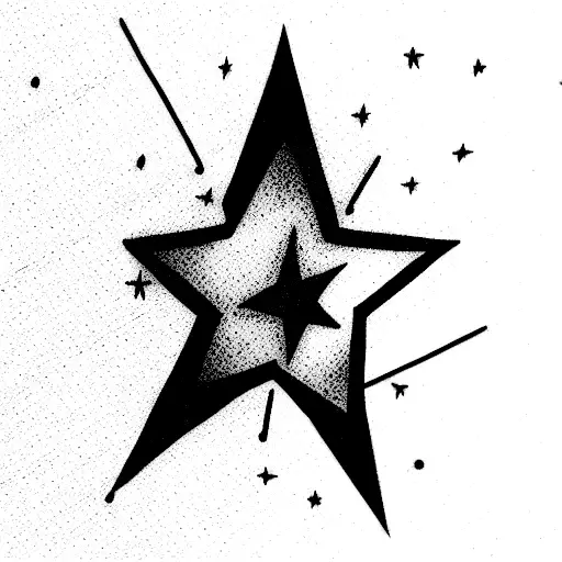 Star tattoo design idea