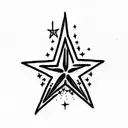 Star tattoo design idea