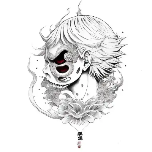 name kaneki  tattoo design idea