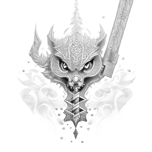 keyblade tattoo design idea