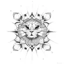 church window tattoo design idea