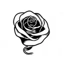 snake rose tattoo design idea