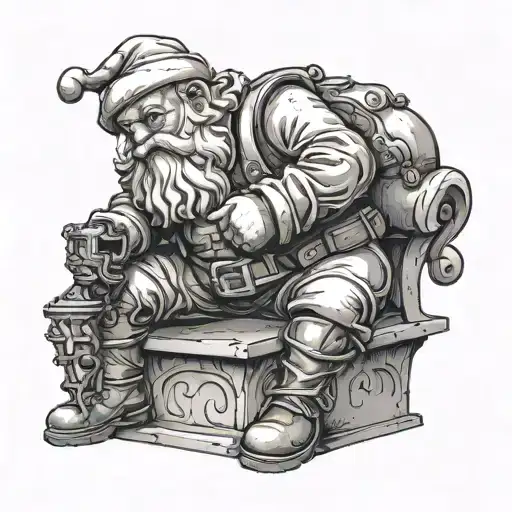 A sculpture called "Santa Claus", better known as "Buttplug gnome", designed by  Paul McCarthy, located in Eendrachsplei tattoo design idea