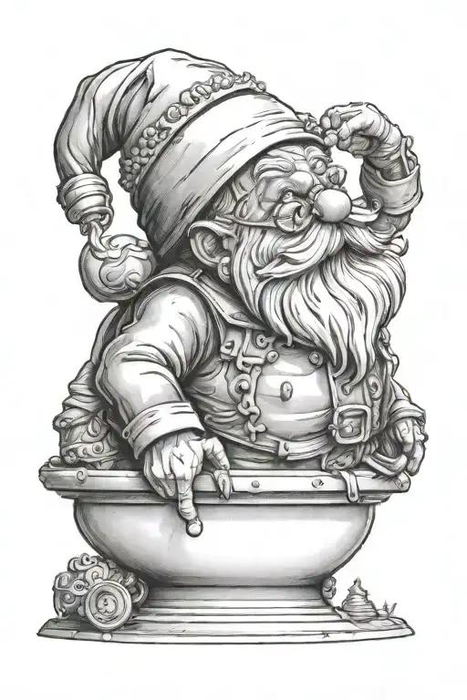 A sculpture called "Santa Claus", better known as "Buttplug gnome", designed by  Paul McCarthy, located in Eendrachsplei tattoo design idea