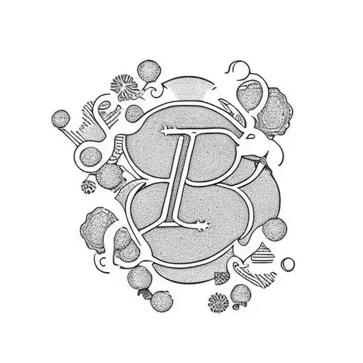 minimalistic letters A M L linked together, small tattoo for 3 siblings tattoo design idea