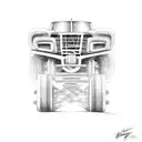 dodge truck tattoo design idea