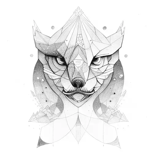 aurora boreal tattoo design idea