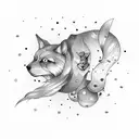 aurora boreal tattoo design idea