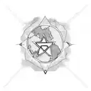 Israel map tattoo design idea