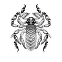 Scorpion, Chloe, Albie, Oscar tattoo design idea