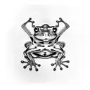 dart frog tattoo design idea