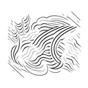 Brush strokes forming a speech therapy logo tattoo design idea