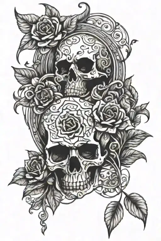 memento mori memento vivere tattoo design idea