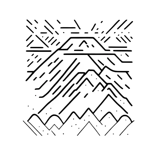 pioneer peak, twin peaks band around arm tattoo design idea