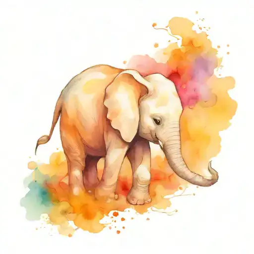 miscarriage pregnancy loss baby elephant tattoo design idea