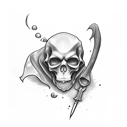 Grim Reaper tattoo design idea