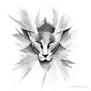 A tattoo design inspired by a famous artwork, incorporating fashion elements tattoo design idea