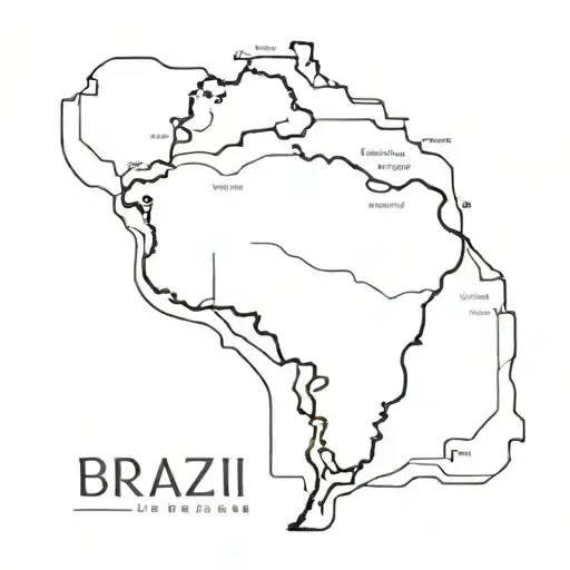 map brazil amazon tattoo design idea