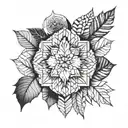 Autumn tattoo design idea