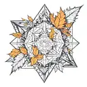 Autumn tattoo design idea