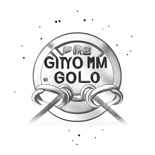 Gym Barbell tattoo design idea