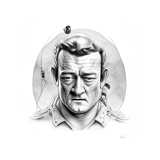 John Wayne and.  tattoo design idea