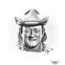 John Wayne tattoo design idea
