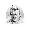 John Wayne and.  tattoo design idea