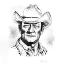 John Wayne and A Farmer  tattoo design idea