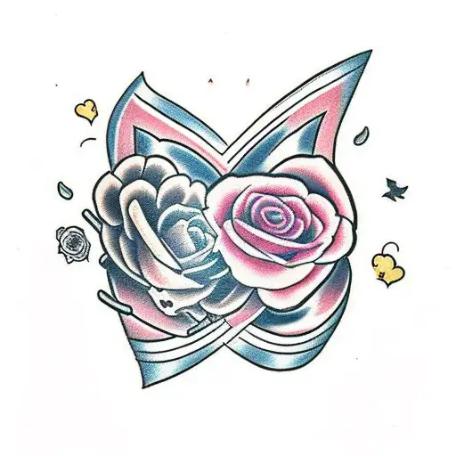 broken heart with the date 07.10.2023 tattoo design idea
