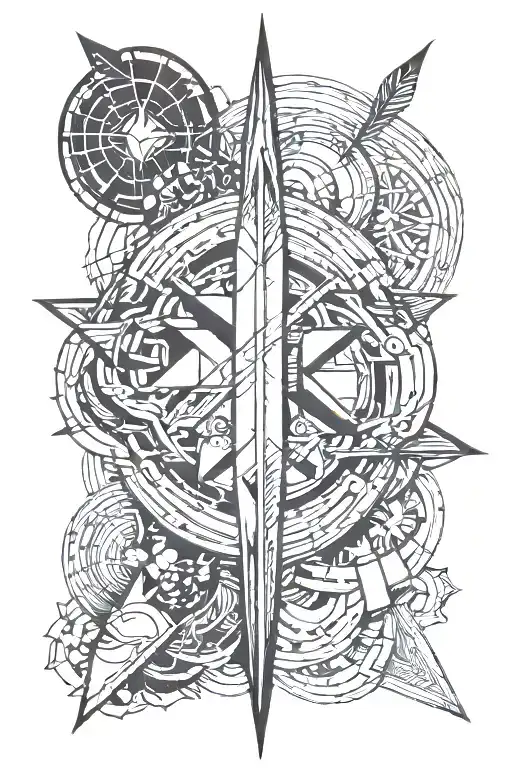 minimalistic tattoo with a arrow tattoo already on my body tattoo design idea