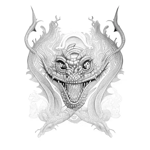 Basilisk tattoo design idea