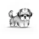 Shih Tzu  tattoo design idea