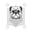 Shih Tzu  tattoo design idea
