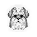 Shih Tzu  tattoo design idea